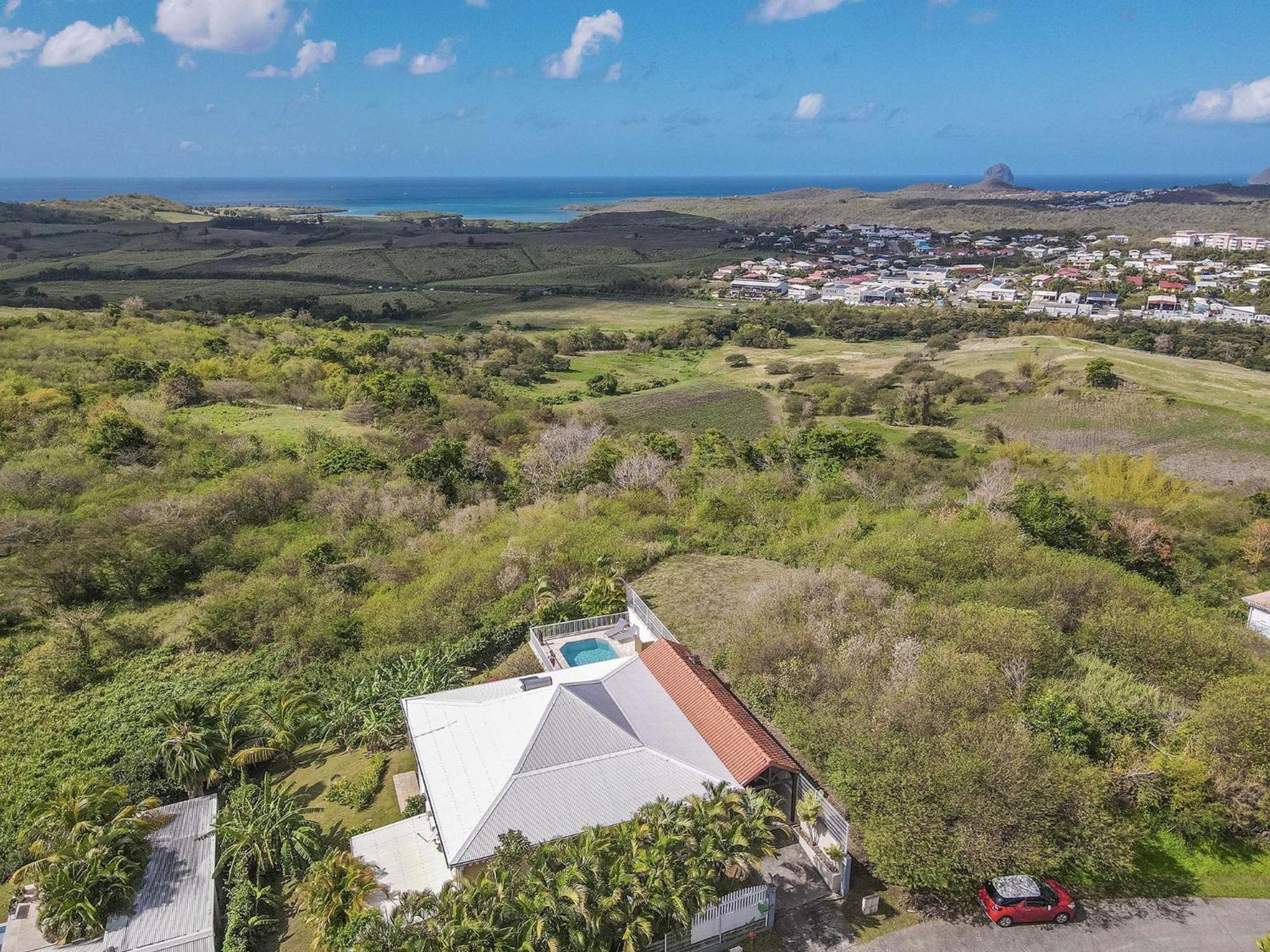 Villa Carib Turquoise : 4 ch, grande piscine, vue sur Sainte-Lucie Riviere-Salee Extérieur photo